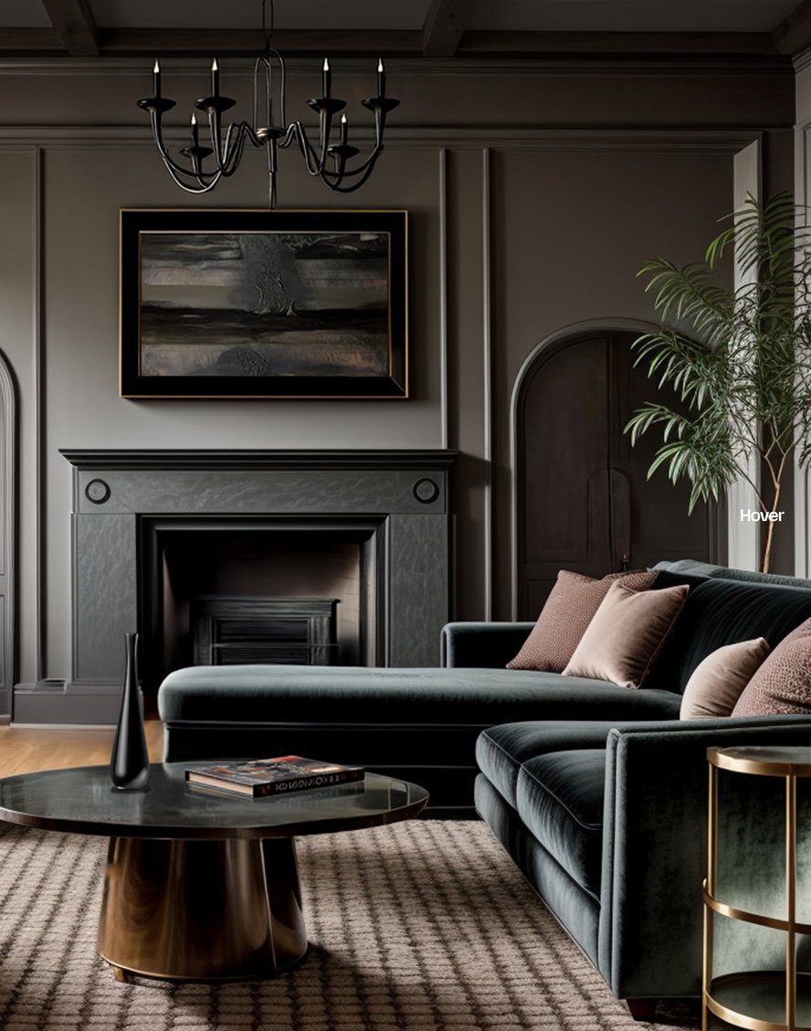 Hover Modern Gothic Living Room