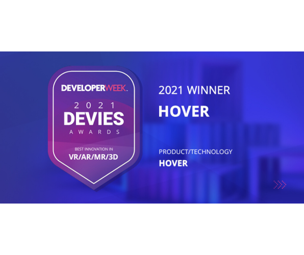 HOVER Recognized for Innovation in AR/VR/MR/3D - Featured Image
