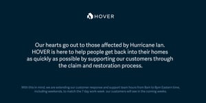 HOVER Is Increasing Support Coverage in Hurricane Ian’s Aftermath - HOVER Inc
