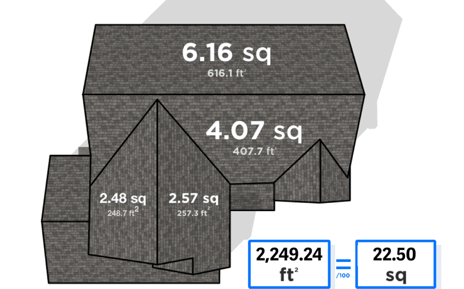 Roofing Measurement Calculator How To Measure A Roof Hover