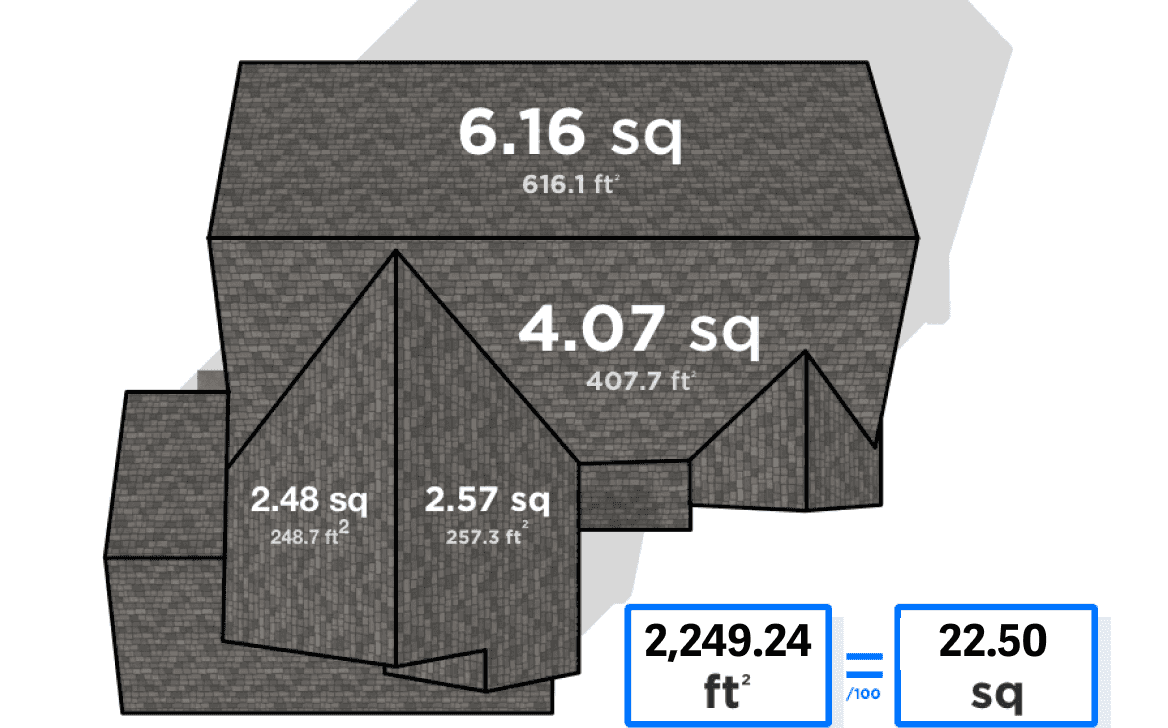 Roofing Measurement Calculator How To Measure A Roof Hover